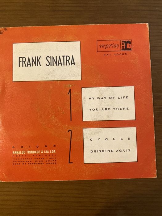 Disco vinil Frank Sinatra - My way of Life - single