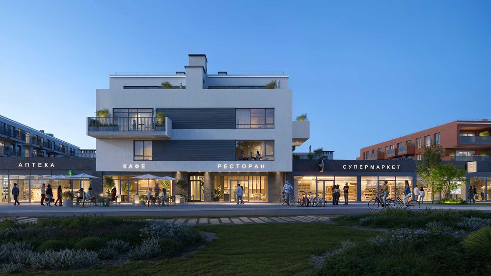 Продаж двокімнатних квартир від 63.22 м² з відкритим балконом