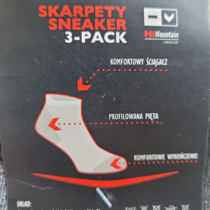 HiMountain skarpetki męskie niskie 3pak 39-42