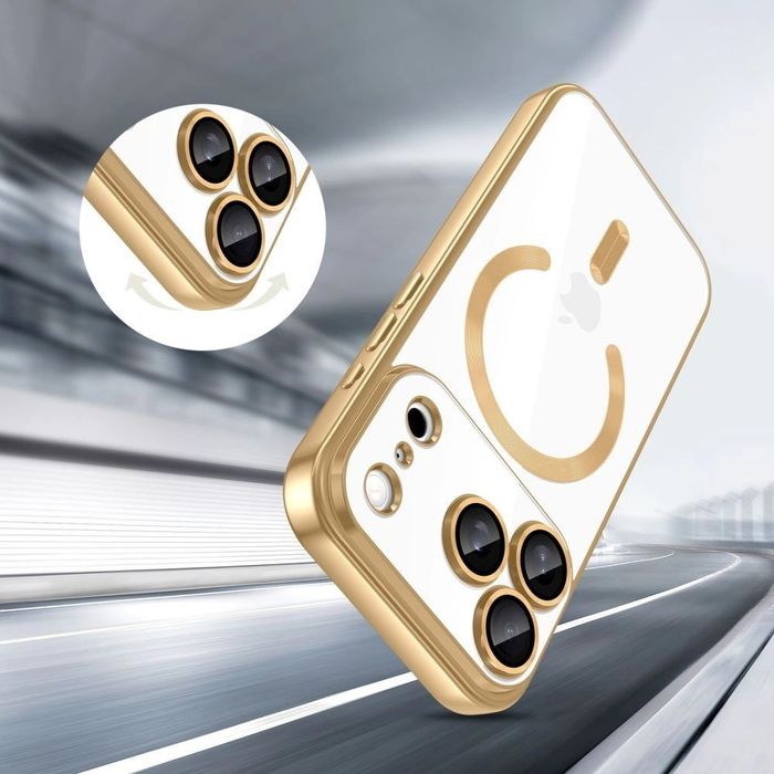 Etui Tech-Protect do iPhone 17 Pro MagSafe MagFlex Shiny Gold
