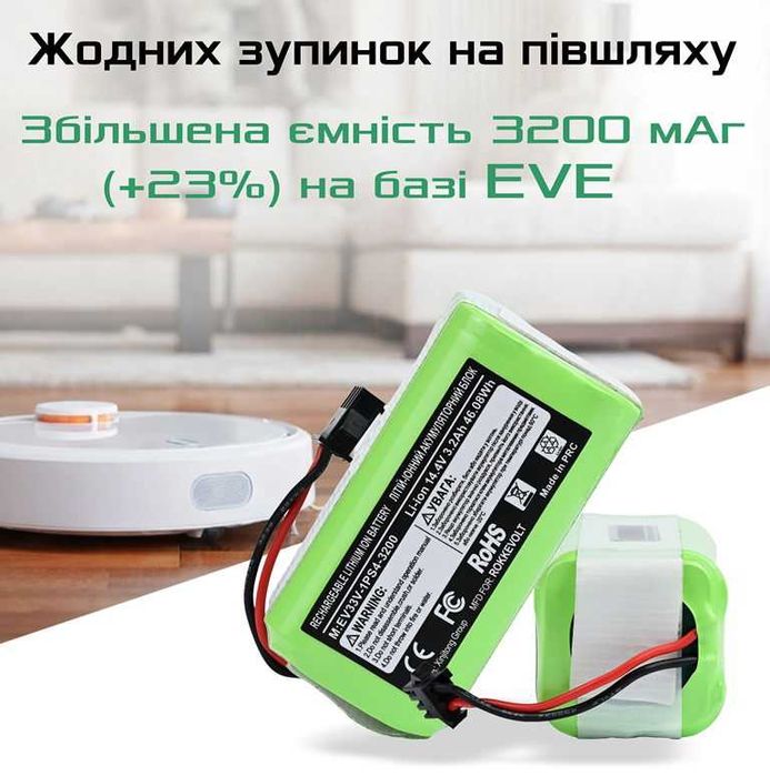 Акумулятор робота пилососа Ecovacs Deebot N79 DN62 DH35 DH43 DH45