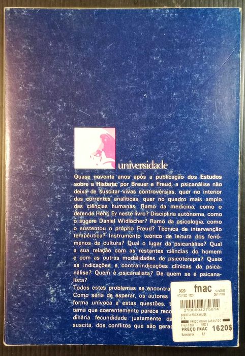 Livro Sobre a psicanálise - Henry ey D.Widelocher