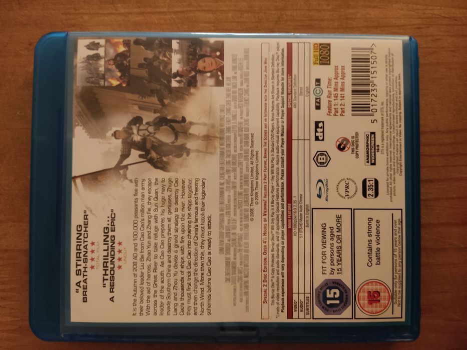 Red Cliff 1 e 2 blu ray