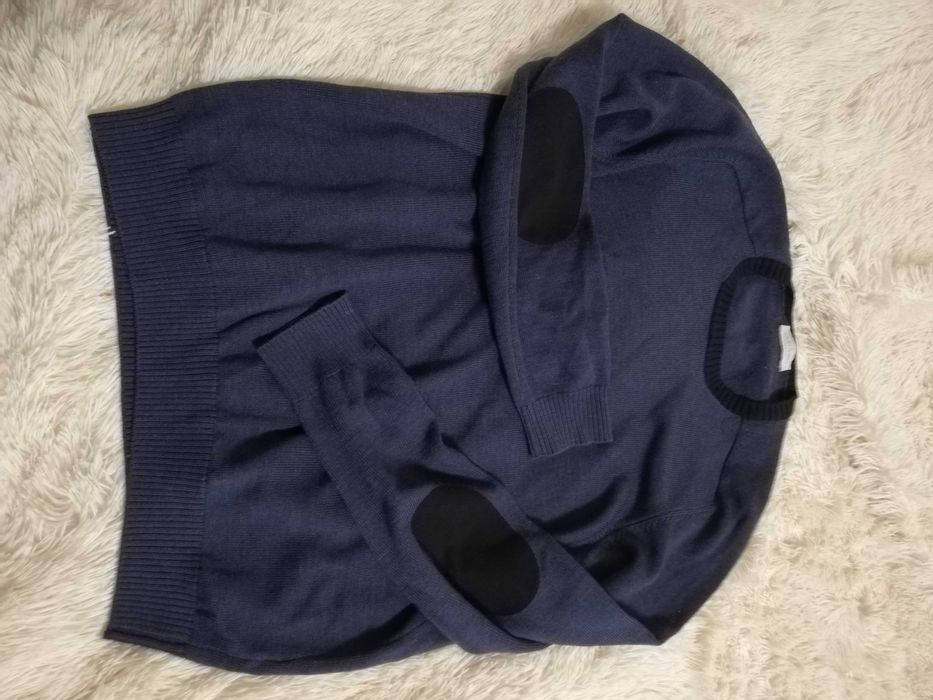 sweter Gran Sasso 100% wełna L 40 XL 42 virgin wool Made in Italy