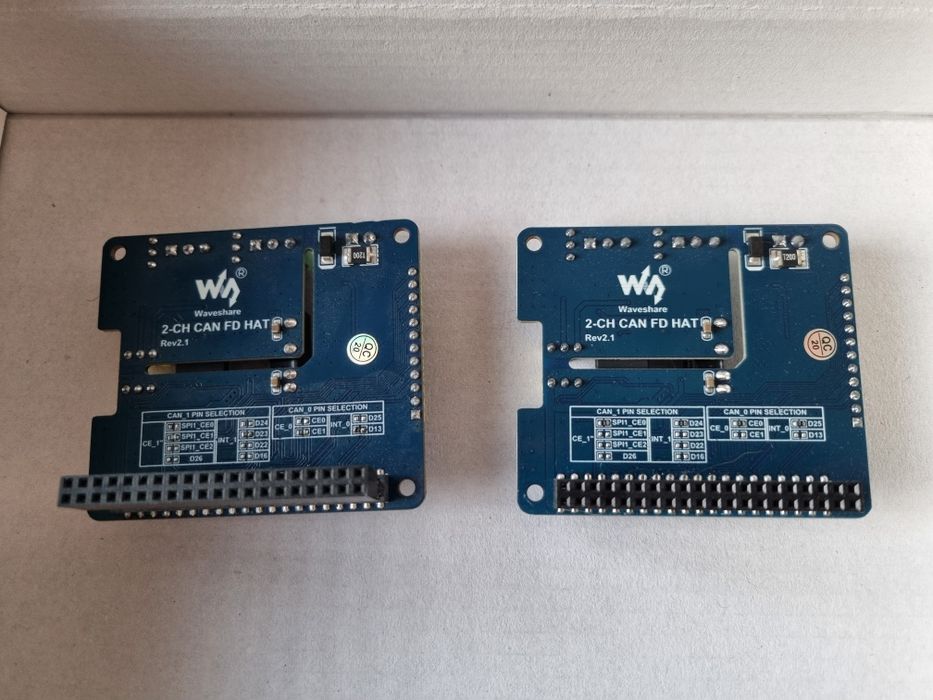 Moduł Waveshare 2-CH CAN FD HAT dla Raspberry Pi - Rev 2.1