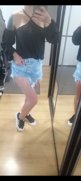 Bluzka hiszpanka odkryte ramiona 36 boohoo