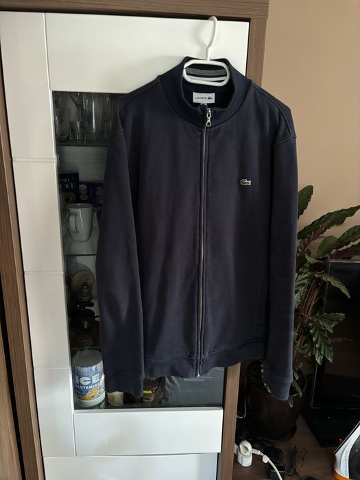 Granatowa bluza lacoste bez kaptura