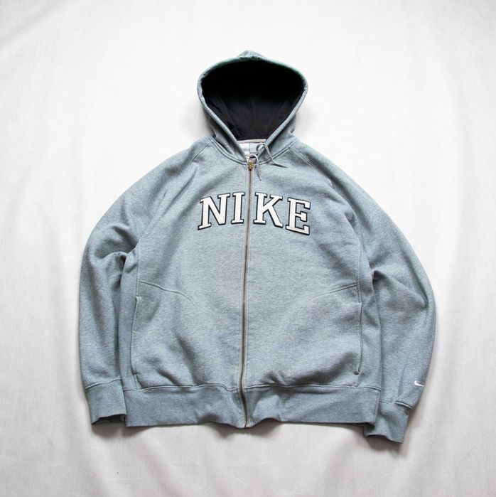 Nike baggy vintage big spellout logo y2k zip bluza rozpinana XL