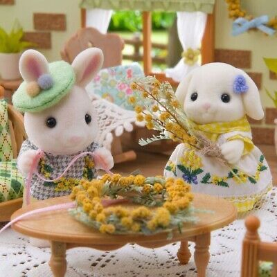 Sylvanian families Mimosa Emroidery Best Friends Pair rabbits / Мімоза