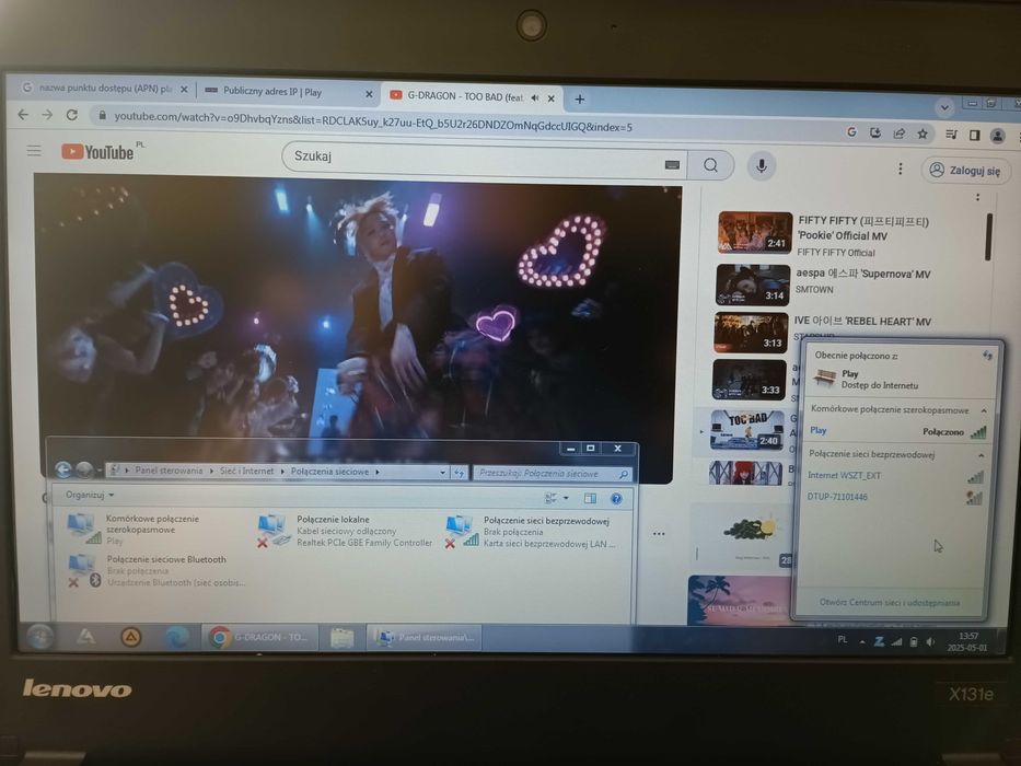 Lenovo ThinkPad X131e z wyjściem na kartę SIM