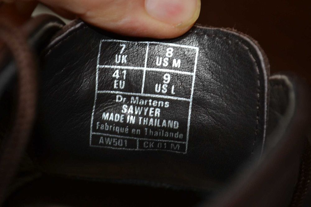 dr. martens sawyer 41р ботинки кожаные. оригинал