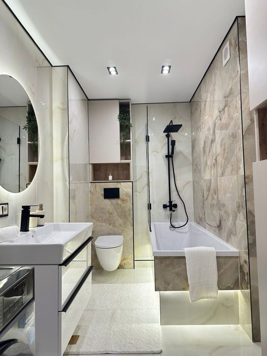 Сучасна стильна новенька квартирка