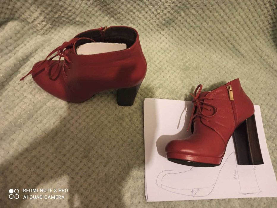 Продам напівчеревики жіночі на каблуку. Натуральна шкіра. Нові