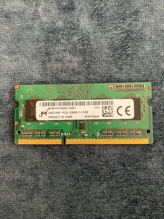 RAM 8GB (2x4GB) DDR3L 1600MHz SO-DIMM Kingston + Micron laptop