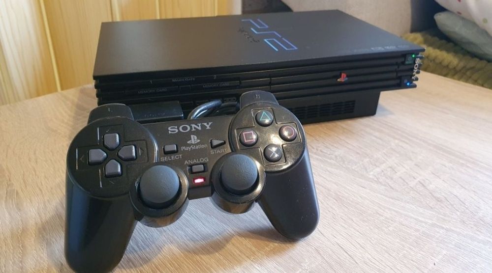 Konsola PS2 FAT + HDD 500GB + Network Adaptor