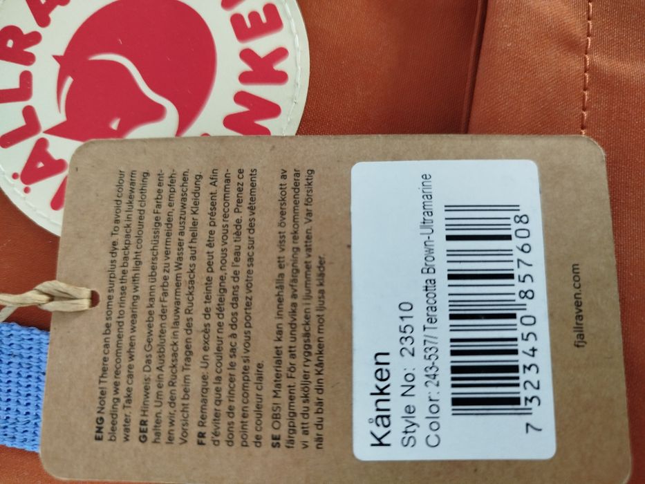 Plecak Kanken Fjallraven - 243-537 - Terracotta Brown-Ultramarine