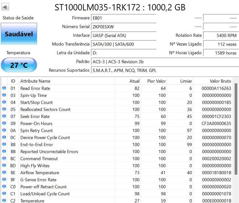 Disco Externo Seagate 1TB 2.5" USB 3.0