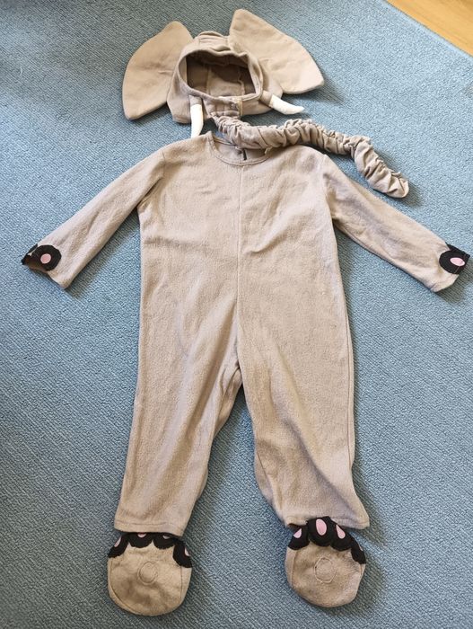 Fato de carnaval elefante 6-9 meses (68cm)