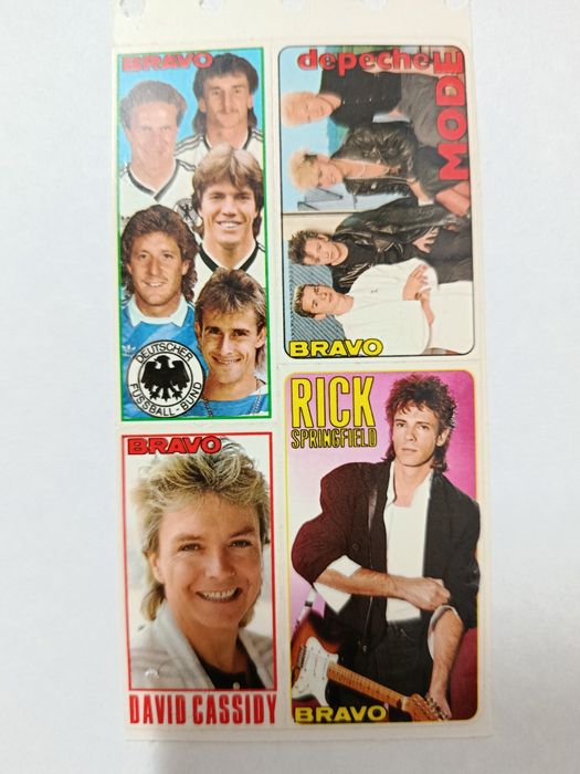 Lote de AUTOCOLANTES  Musicais ( anos 80 )