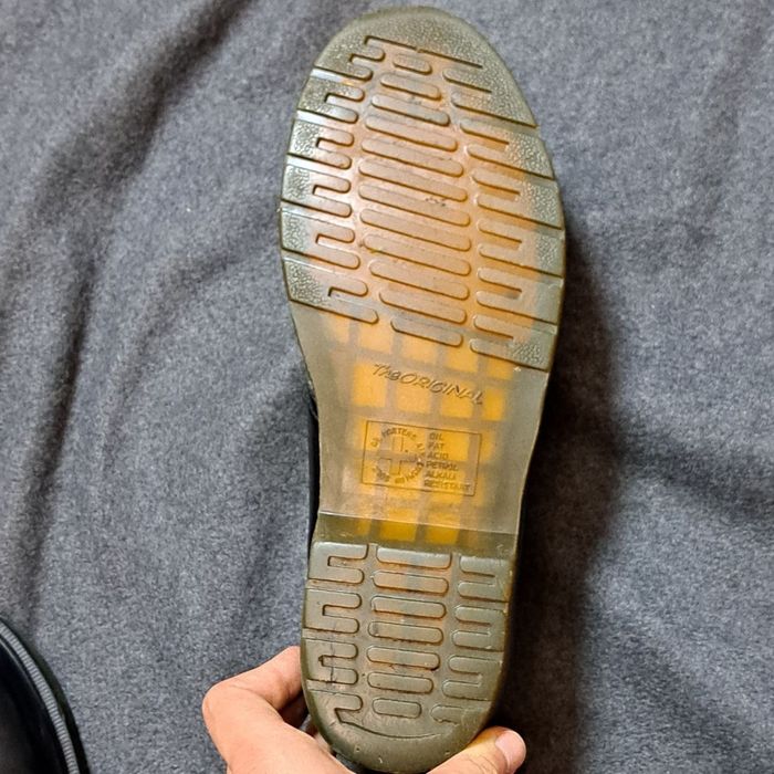 Dr Martens × rick owens lather shoes