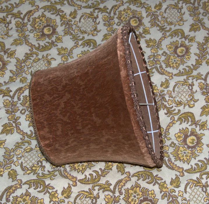 ozdobny abażur klosz pluszowy ? do lampy stojącej 33,5/26/24