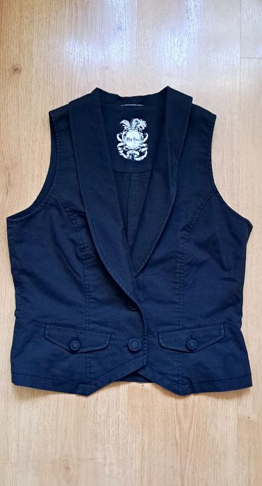 Kamizelka paski prążki elegancka