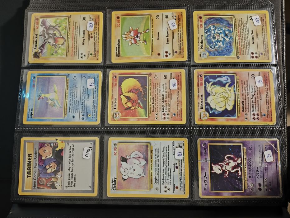 Cartas pokemon vintage