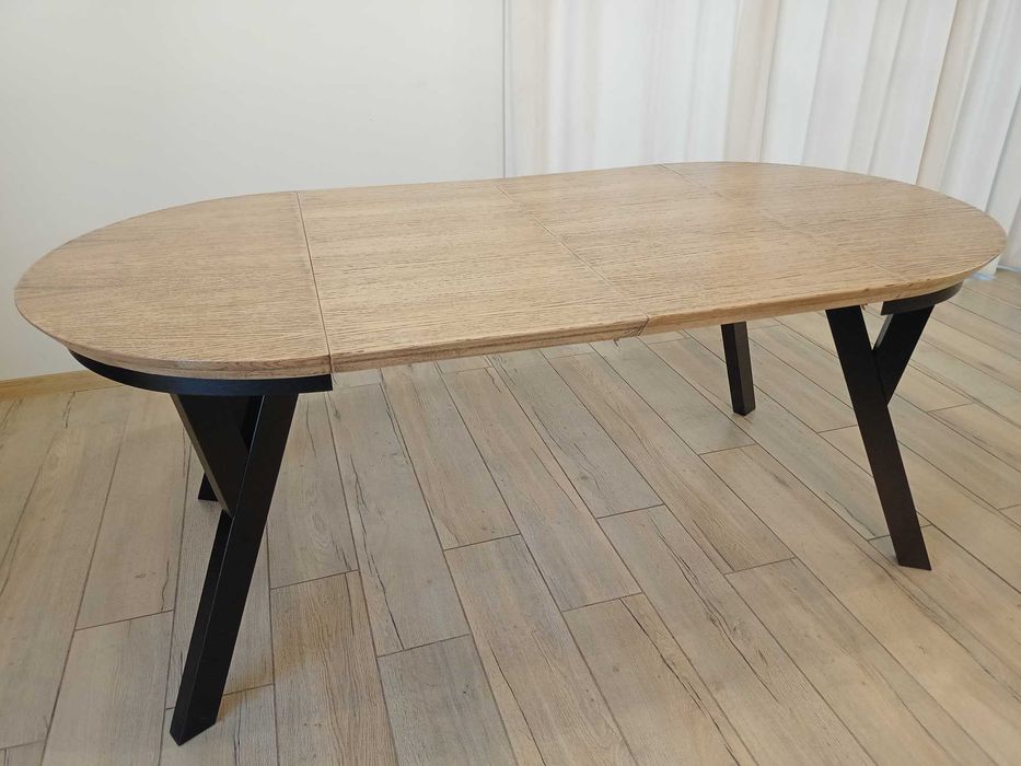 Stół loftowy okrągły  rozkładany loft stół jadalniany 95/295