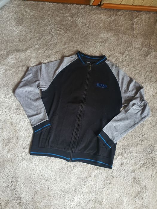 Bluza na zamek Hugo Boss sweter zip hoodie vintage retro rozmiar S M o