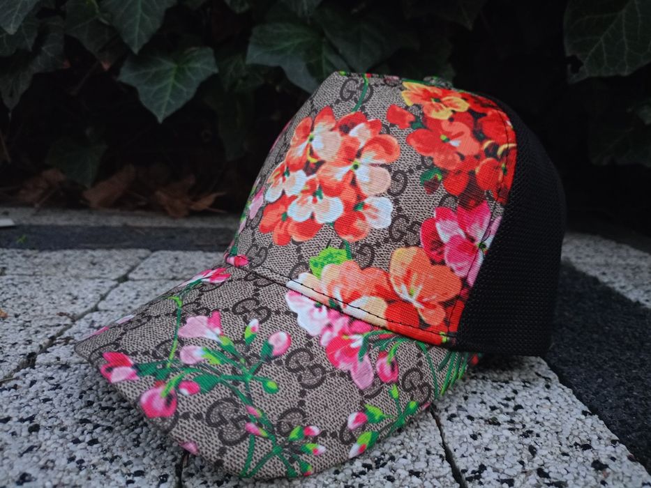 Czapka Gucci GG flowers bloom kwiaty floral