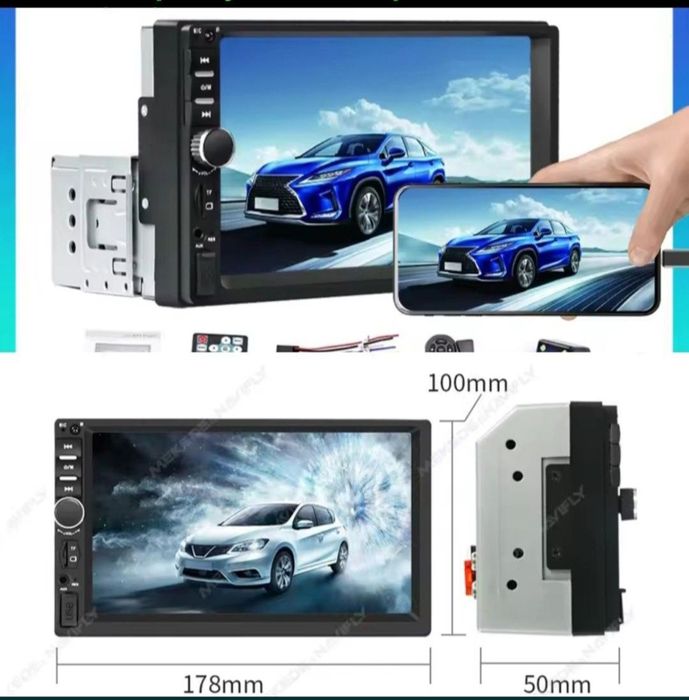 1200грн + олх комісія Магнітоли 1DIN та 2DIN 7018B – MP5, Bluetooth, к