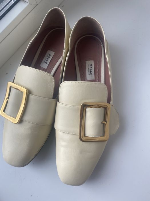 Балетки коліру перлини ІТАЛІЯ BALLY 38 розмір