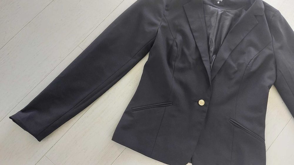 Czarna marynarka Sinsay, r. S, stan bardzo dobry
