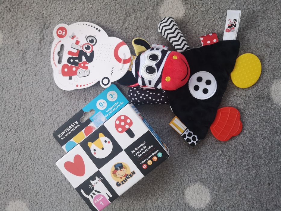 Kontrastowe zabawki dla niemowlaka