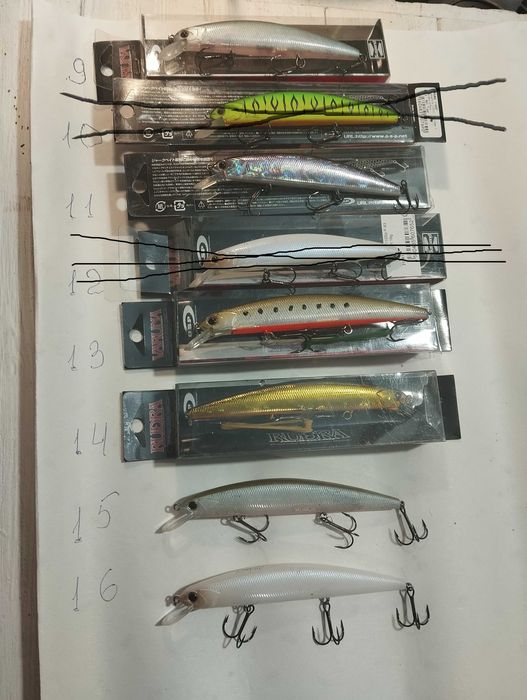 Воблери нові  та б/у , блешні.