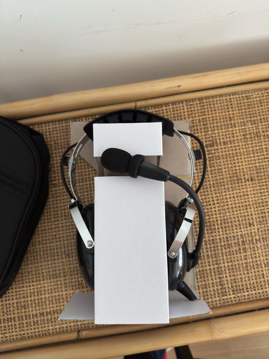 Headset Aviação Transair – NOVO (com caixa + bolsa)