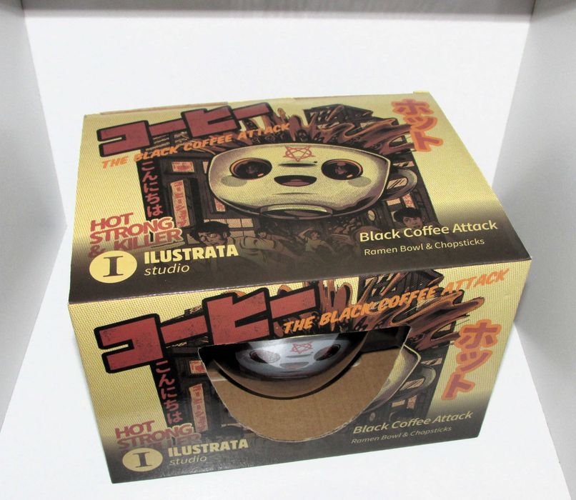 Ramen Bowl Set Ilustrata - Black Coffee Attack