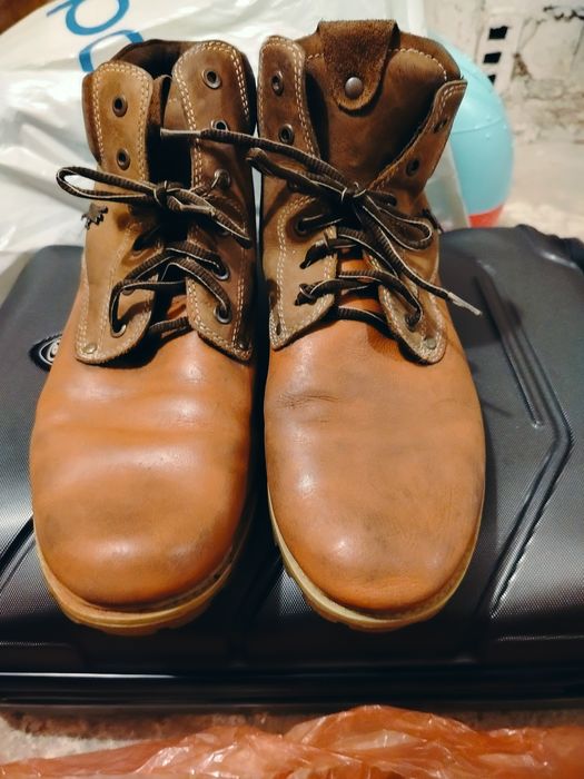 Buty trapery skóra naturalna eleganckie