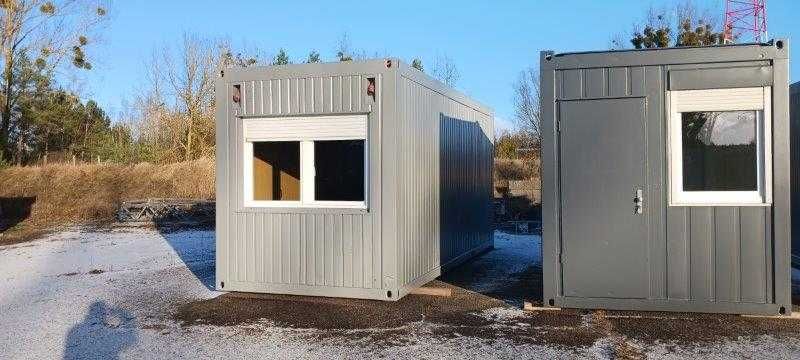 Kontener biurowy 20 socjalny z przedsionkiem - stan bdb, niemiecki