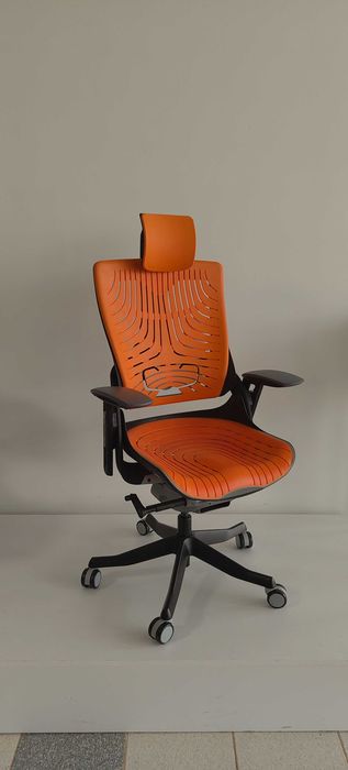 Fotel biurowy, ergonomiczny, regulowany, krzesło do biura, biurka WAU 2 ELASTOMER | WYPRZEDAŻ EKSPOZYCJI