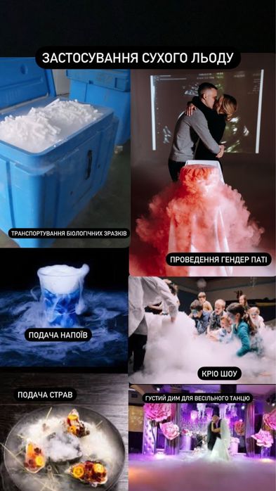 Сухий лід / dry ice / сухой лед