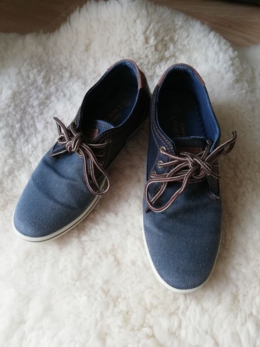 Buty jeansowe skórkowe Gino Lanetti r. 40