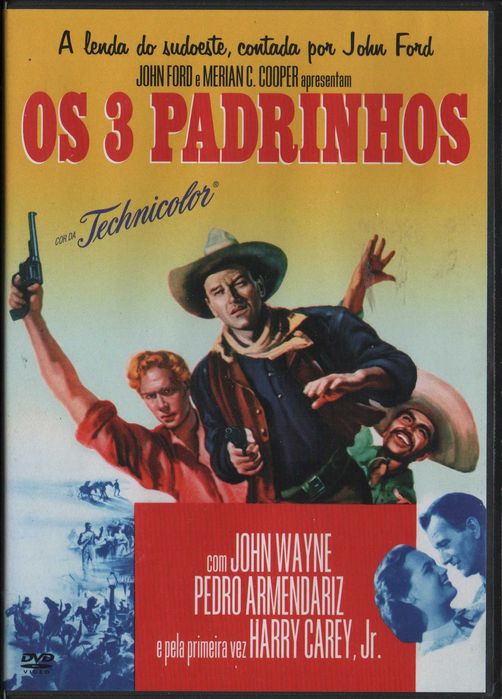 Dvd Os 3 Padrinhos - western - John Wayne