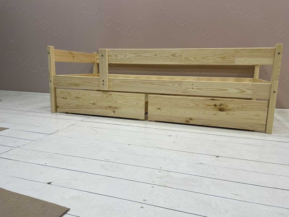 Дитяче ліжко з Матрацом з Матрацом 80x160 натуральне дерево, ліжечко