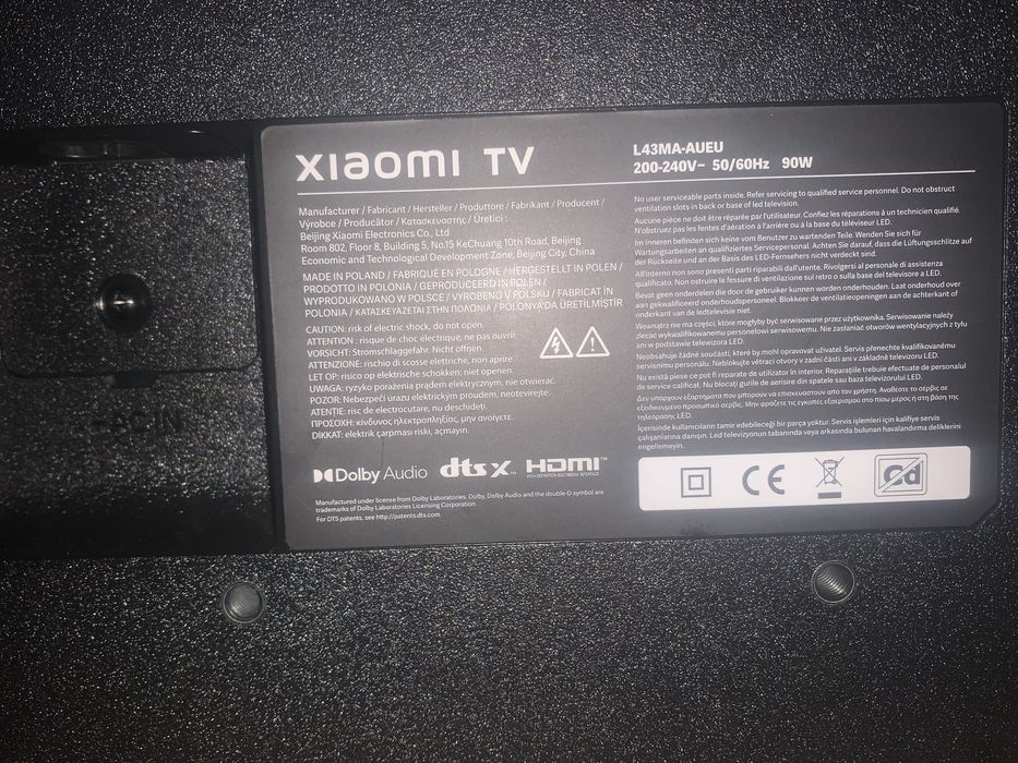 телевизор xiaomi 43 дюйма