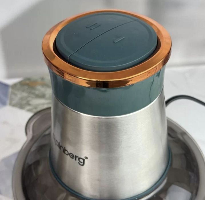 Потужний подрібнювач 1300 Вт! Електричний подрібнювач RB-2202 Кухонний