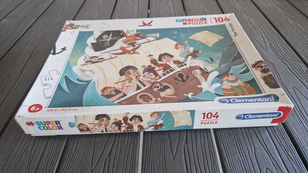 Puzzle Os Piratas Supercolor de 104 peças