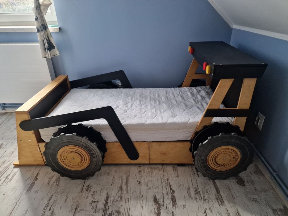 Łóżko koparka dla chłopca 150x75