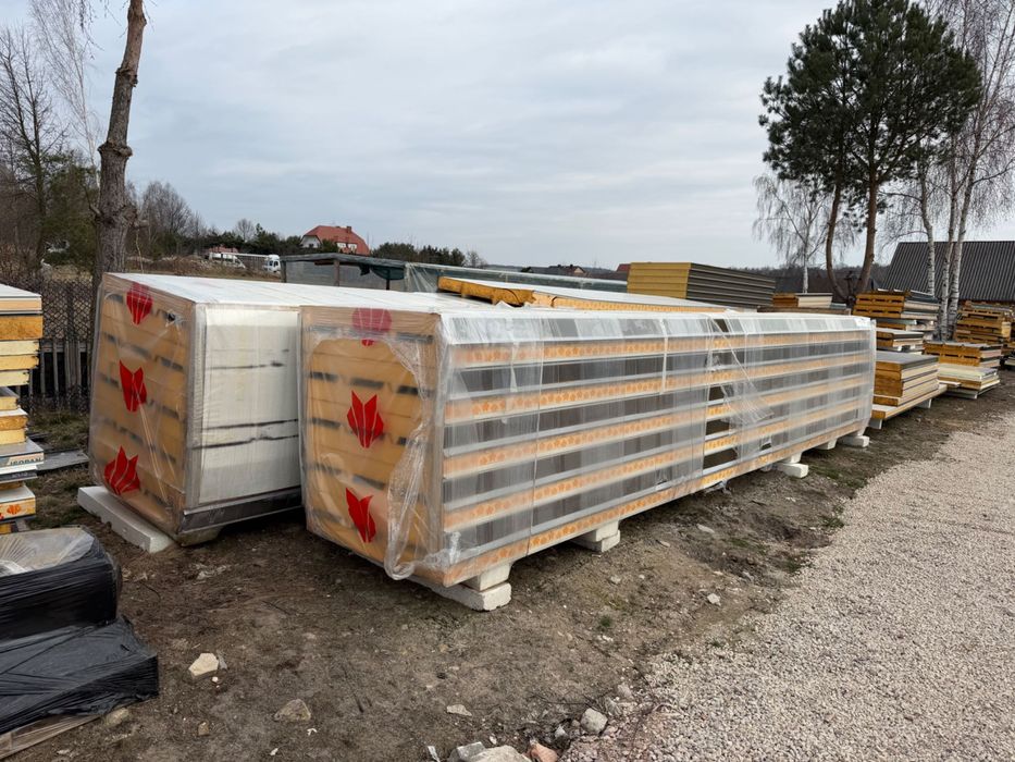 Płyta warstwowa dachowa 100mm srebrna