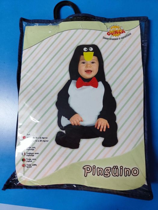 Fato Carnaval Pinguim bebé